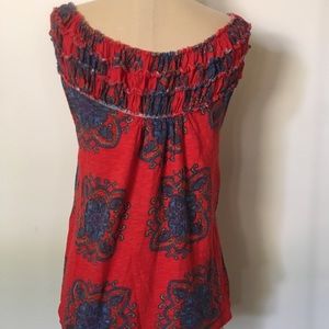 Meadow rue paisley off shoulder top